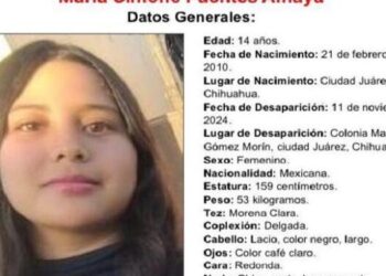 María Simone Fuentes Amaya es una adolescente de 14 años que desapareció el 11 de noviembre de 2024 en Ciudad Juárez, Chihuahua.