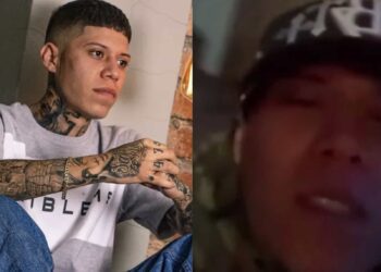 El video publicado en la plataforma X e Instagram muestra al cantante acompañado de otras personas en el barrio de Santa Fe, en la capital de Guanajuato