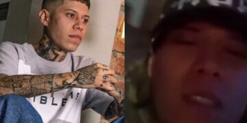 El video publicado en la plataforma X e Instagram muestra al cantante acompañado de otras personas en el barrio de Santa Fe, en la capital de Guanajuato