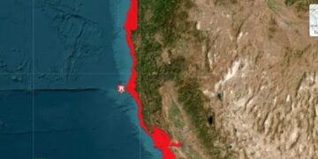 Un fuerte sismo magnitud 7.0 sacudió California, Estados Unidos, tras el movimiento emiten alerta de tsunami