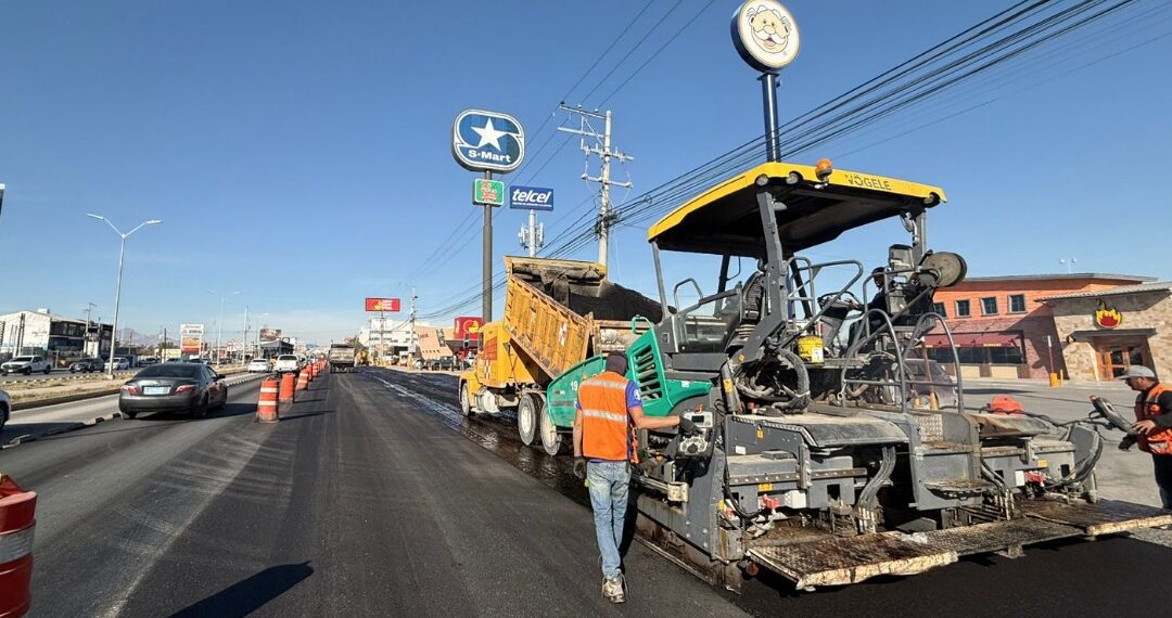 Repavimentación de la avenida Tecnológico
