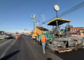 Repavimentación de la avenida Tecnológico
