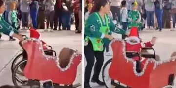 La maestra Ale Hernández no quiso que ni un niño se perdiera del baile de la posada navideña, así que preparó un lindo detalle que conmovió a presentes.