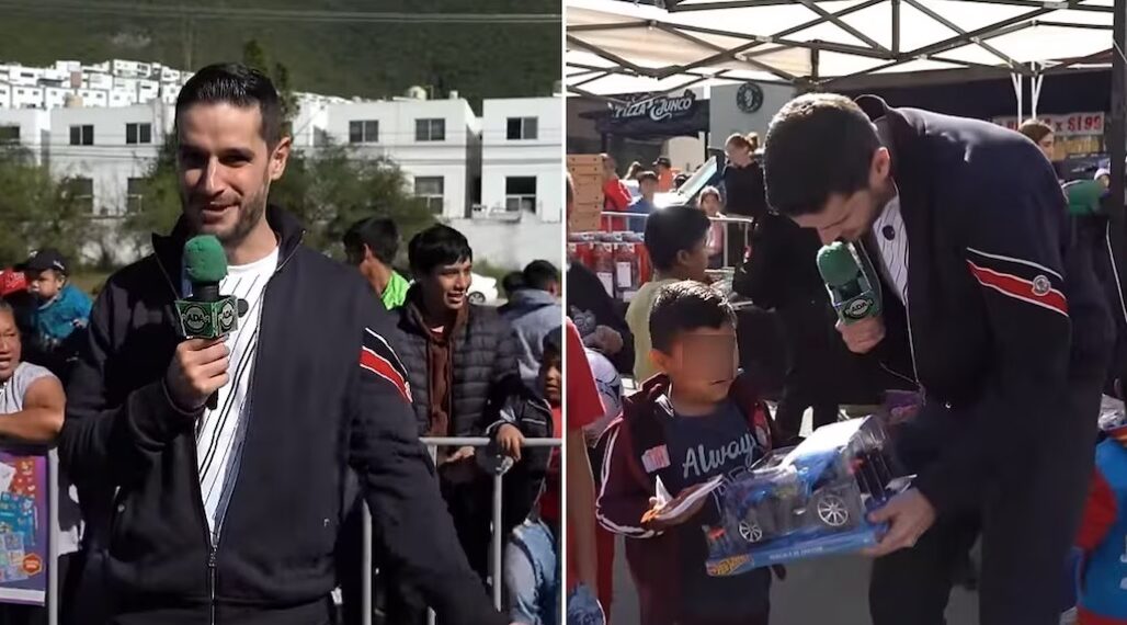 Adrián Marcelo regala más de 200 mil pesos en juguetes a niños