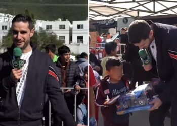 Adrián Marcelo regala más de 200 mil pesos en juguetes a niños