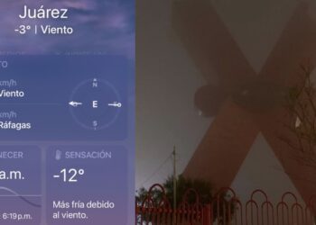 Ciudad Juárez está experimentando una ola de frío extremo debido al Frente Frío 21