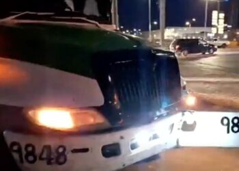 El incidente tuvo lugar en el cruce de Avenida de Las Torres y Santiago Troncoso