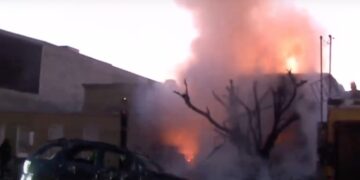Se registra incendio en casa habitación en Eco 2000