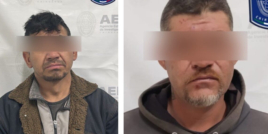 Los detenidos, identificados como Jesús Adrián G. E., de 34 años, y Rubén V. H., de 44 años