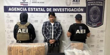 Detiene a hombre en posesión de más de 13 kilos de droga en Ciudad Juárez