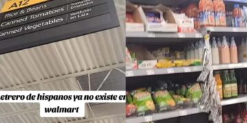 En los últimos días, usuarios en redes sociales han compartido imágenes y videos que muestran la ausencia de letreros que identificaban los pasillos de "comida hispana"