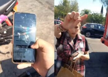 Se viraliza “Lady 10 pesos”: Se niega a pagar y acusa de robo a repartidor (VIDEO)