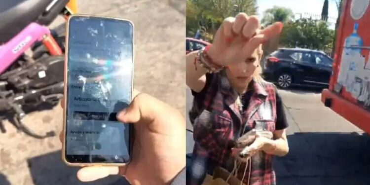 Se viraliza “Lady 10 pesos”: Se niega a pagar y acusa de robo a repartidor (VIDEO)