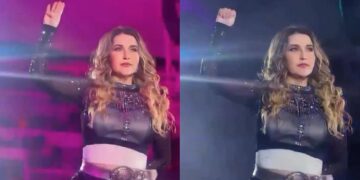 Alicia Villarreal lanza una señal de auxilio en su concierto y luego denuncia a Cruz Martínez por violencia familiar, mientras se enfrenta a un difícil proceso emocional.