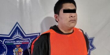 Elementos de la Secretaría de Seguridad Pública Municipal detuvieron a Irving Geovani G. L., de 23 años