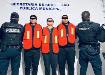 La Policía Municipal y la Guardia Nacional logran la captura de tres individuos por secuestro exprés y robo de vehículo en Ciudad Juárez.