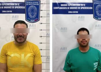 Dos hombres fueron detenidos en Chihuahua por no cumplir con el pago de la pensión alimentaria a sus hijas, en operativos realizados por la Fiscalía Especializada en Delitos de Género y a la Familia.