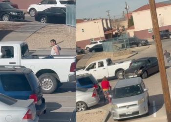 La disputa entre dos automovilistas en un estacionamiento de El Paso escaló hasta los golpes y daños vehiculares, generando polémica en redes sociales
