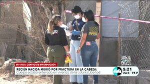 Recién nacida murió por fractura en la cabeza. Noticias en tiempo real