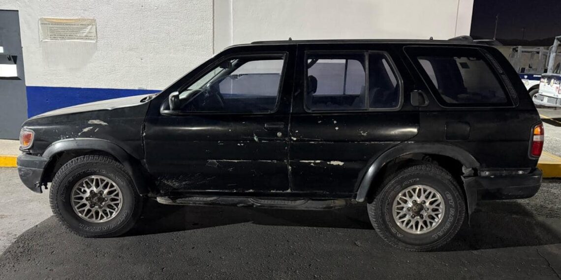 El automotor fue encontrado en el Fraccionamiento Infonavit Casas Grandes tras una denuncia telefónica