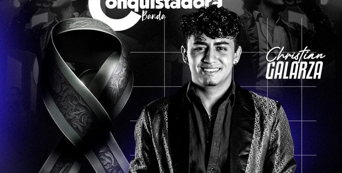 Esta mañana se dio a conocer el lamentable fallecimiento de Christian Galarza, joven cantante juarense y vocalista de la agrupación local La Conquistadora Banda. Galarza