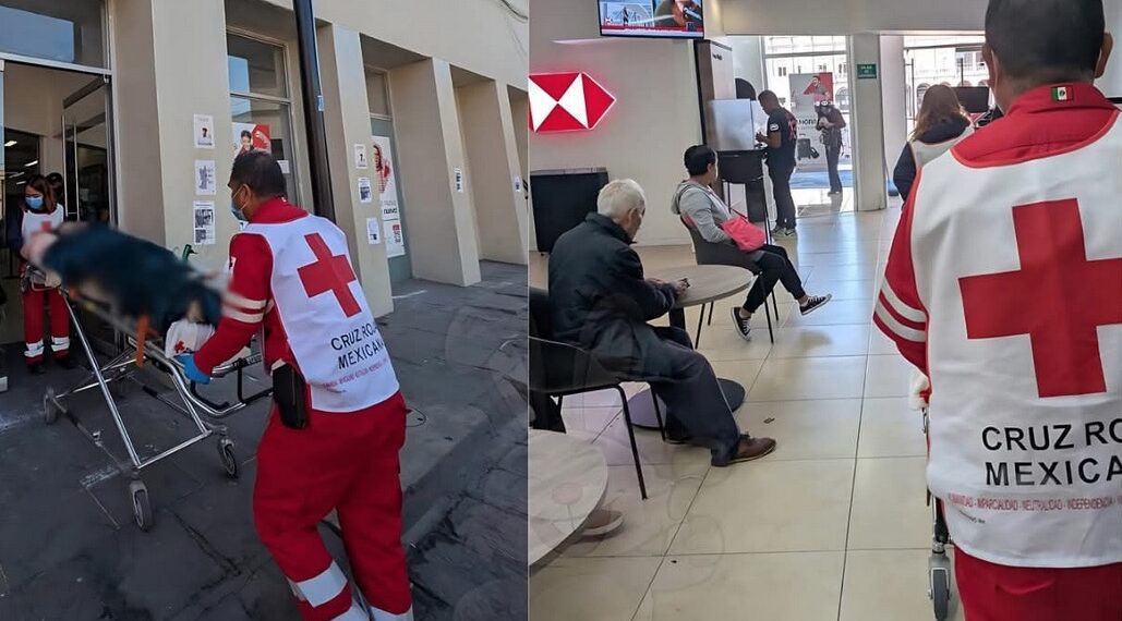 ¡Fue en camilla! Banco 'obliga' a adulta mayor a realizar trámite en sucursal