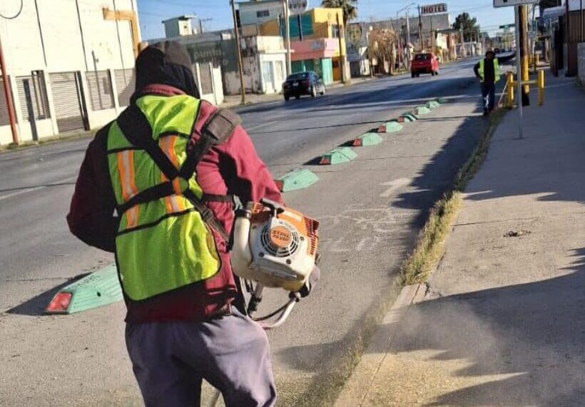 Con el objetivo de mantener en óptimas condiciones una de las vialidades más transitadas de la ciudad
