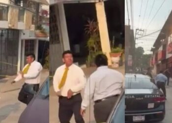 Según testigos, el conflicto comenzó cuando los empleados de una funeraria intentaron arrebatarle el servicio