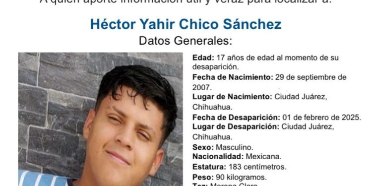 Ofrecen $200 mil de recompensa por Héctor, joven desaparecido