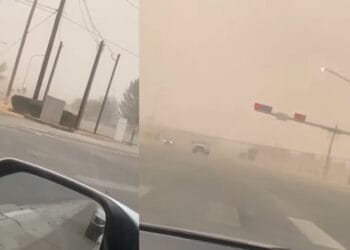 "El Paso y Ciudad Juárez registran fuertes ráfagas de viento; autoridades mantienen alerta preventiva."