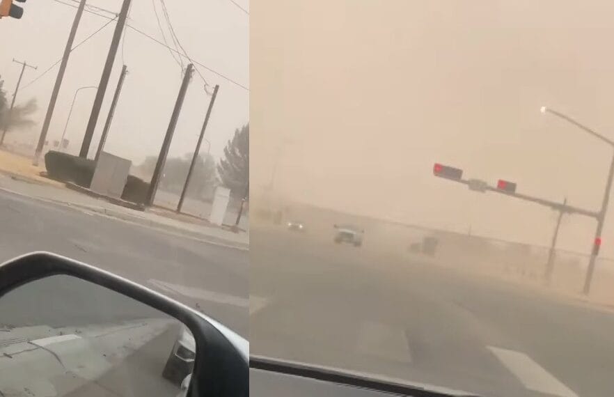 "El Paso y Ciudad Juárez registran fuertes ráfagas de viento; autoridades mantienen alerta preventiva."