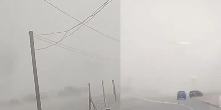 La Coordinación Estatal de Protección Civil (CEPC) emitió una alerta preventiva debido a los fuertes vientos