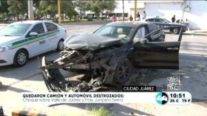 Quedaron camión y automóvil destrozados. Noticias en tiempo real