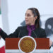 MEX6682. CIUDAD DE MÉXICO (MÉXICO), 30/06/2025.- La presidenta de México Claudia Sheinbaum, habla durante una rueda de prensa matutina este lunes, en Palacio Nacional de la Ciudad de México (México). Sheinbaum consideró como un logro muy importante que el Senado de Estados Unidos redujera a 1 % la propuesta de impuesto a remesas, de un 3,5 % previo, un gravamen que aplicaría únicamente a transferencias en efectivo, giros postales, cheques de caja u otros instrumentos similares. EFE/Mario Guzmán