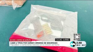 Caen 4 tipos por dañar cámaras de seguridad. Noticias en tiempo real