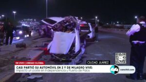Casi partió su automóvil en 2 y de milagro vive. Noticias en tiempo real