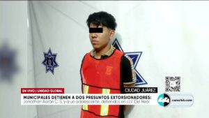 Municipales detienen a dos presuntos extorsionadores. Noticias en tiempo real