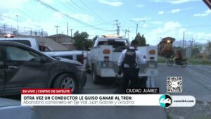 Otra vez un conductor le quizo ganar al tren. Noticias en tiempo real