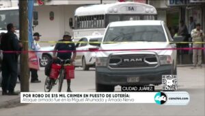 Por robo de $15 mil crimen en puesto de lotería. Noticias en tiempo real