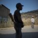 A Guerrero Community Police member stands guard in Tlacotepec, Heliodoro Castillo municipality, Guerrero state, Mexico, on March 24, 2018. - In the mountainous area of Guerrero state, one of the poorest and the most violent of Mexico, almost 7,000 people have taken the fight against organized crime as a personal cause making up a "community police". Urged by their daily life conflicts with criminal groups and the lack of answers from the government, these self-made-soldiers take up arms while they dream of peace. (Photo by Pedro PARDO / AFP) / TO GO WITH AFP STORY by Yussel GONZALEZ