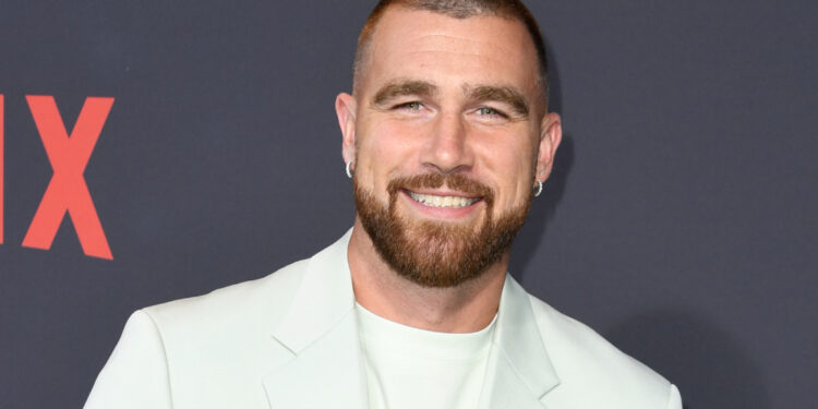 HOLLYWOOD, CALIFORNIA - JULY 11: Travis Kelce attends the Los Angeles Premiere Of Netflix's "Quarterback" at TUDUM Theater on July 11, 2023 in Hollywood, California. (Photo by JC Olivera/Getty Images)