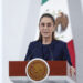 MEX3611. CIUDAD DE MÉXICO (MÉXICO), 24/09/2025.- La presidenta de México, Claudia Sheinbaum, participa en una rueda de prensa este miércoles en Palacio Nacional de la Ciudad de México (México). EFE/ Isaac Esquivel