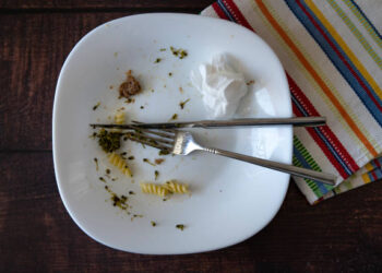 Leftover. End of my delicious meal.