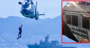 México auxilia a Estados Unidos en operación de rescate marítimo frente al puerto de Acapulco