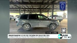 Abandonaron 5.5kg de cocaína en Valle del Sol. Noticias en tiempo real