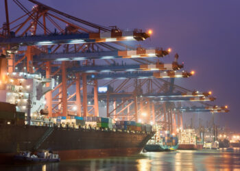 Eurogate at the harbour Hamburg in Germany