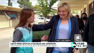 Llevó Maru apoyos a escuelas del NOROESTE. Noticias en tiempo real