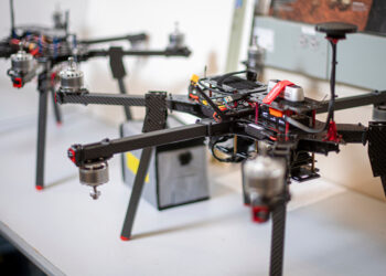 University of North Texas Professor of Electrical Engineering and the director of Autonomous Systems Laboratory Kamesh Namuduri.  Photographed on Oct. 26, 2021 (Ahna Hubnik / UNT)