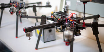 University of North Texas Professor of Electrical Engineering and the director of Autonomous Systems Laboratory Kamesh Namuduri.  Photographed on Oct. 26, 2021 (Ahna Hubnik / UNT)