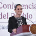 Cuauhtémoc, Ciudad de México. 21 de enero 2025. La presidenta constitucional de los Estados Unidos Mexicanos, la Doctora Claudia Sheinbaum Pardo en conferencia de prensa matutina en el salón de la Tesorería de Palacio Nacional. Acompañan a la presidenta: David Kershenobich, secretario de salud; Juan Ramón de la Fuente, secretario de Relaciones Exteriores; Rosa Icela Rodríguez Velázquez, secretaria de Gobernación; Roberto Velasco Álvarez, jefe de la unidad para América del Norte de la SRE y Ramiro López Elizalde, subsecretario de Prevención y Promoción de la Salud. Foto: Juan Carlos Ramos Mamahua /Presidencia